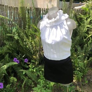 ANNE FONTAINE 'Bella' Ruffle Neck Blouse